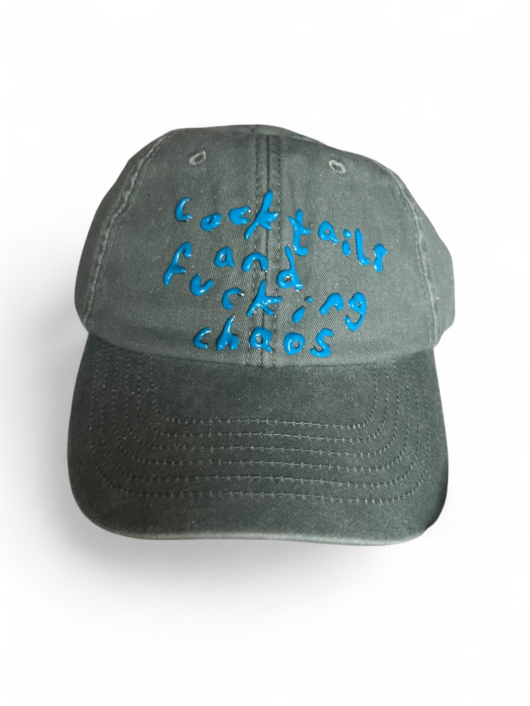 Cocktails and F*****g Chaos Cap (grey/blue)