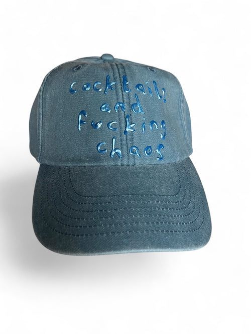 Cocktails and F*****g Chaos Cap (Denim/Blue)